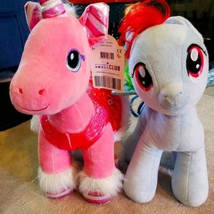 Build a bear unicorn plush toys